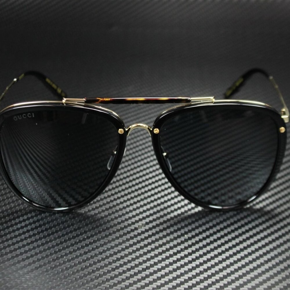 Gucci Gold Grey 58mm Sunglasses - Picture 3 of 3